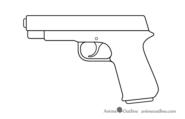 Gun trigger drawing