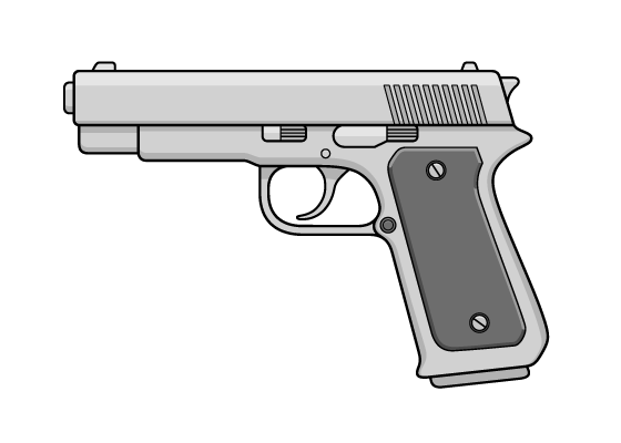 How to Draw a Gun in 15 Steps (Handgun)