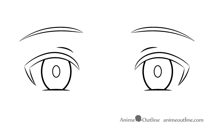 Cold anime eyes eyelids drawing