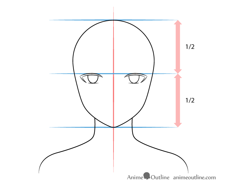 Anime woman eyes drawing drawing