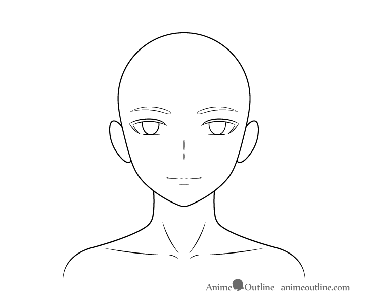 Anime woman collar bones drawing