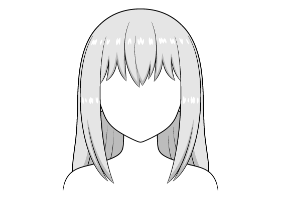 Easy Way to Draw Long Anime Hair (6 Steps)