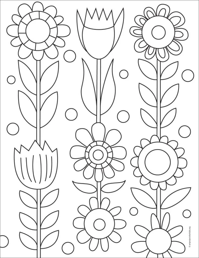 A Mary Blair coloring page, available as a printable.