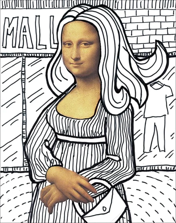 A fun Mona Lisa Art lesson, made with the help of a step by step tutorial