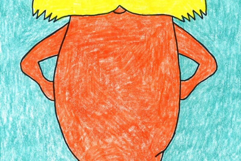 Easy How to Draw the Lorax Tutorial Video and Coloring Page