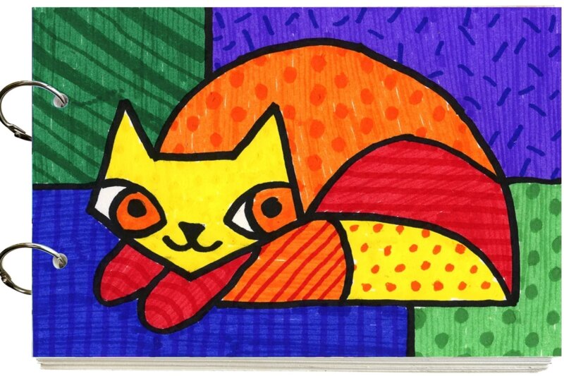 How to Draw a Romero Britto Cat: Easy Step-by-Step Art Lesson