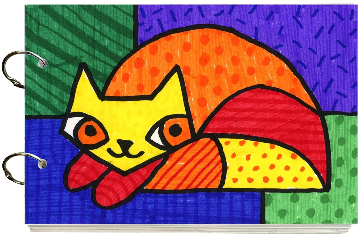 How to Draw a Romero Britto Cat: Easy Step-by-Step Art Lesson